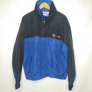 NASCAR Chase Authentics Dale Earnhardt #3 Mens S Jacket Zip Hood Nylon Blu